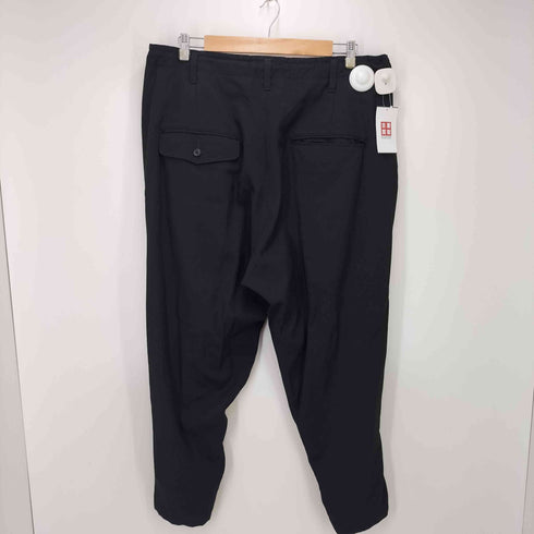 ヨウジヤマモトプールオム Yohji Yamamoto POUR HOMME 19SS 100番 ウールギャバジン 裾 レース編み込み アーミーパンツ ウールスラックス archive メンズ JPN:2