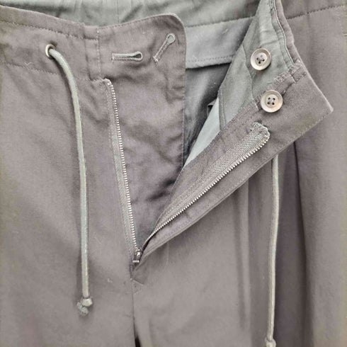 ヨウジヤマモトプールオム Yohji Yamamoto POUR HOMME 19SS 100番 ウールギャバジン 裾 レース編み込み アーミーパンツ ウールスラックス archive メンズ JPN:2