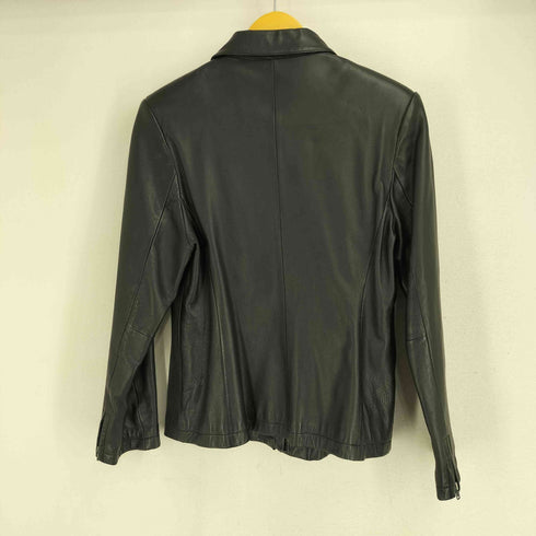 MOSAIQUE 本革 ジップアップ レザージャケット レディース