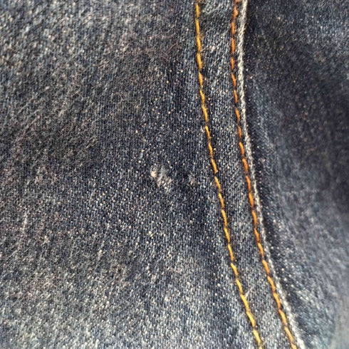 ポストオーバーオールズ POST OVERALLS USA製 SELVEDGE FIVE POCKET DENIM セルビッチ ジップフライ デニム パンツ スレキ総柄 メンズ XS