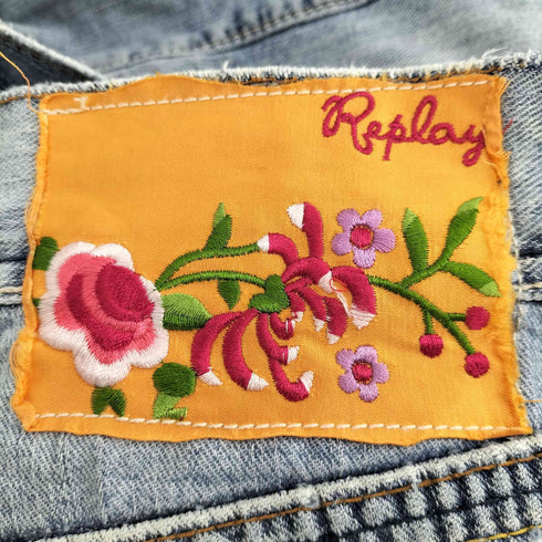 リプレイ REPLAY ダメージ加工デニムパンツ Y2K グランジ メンズ W31 L34