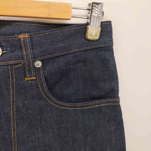 ポストオーバーオールズ POST OVERALLS USA製 RIGID SELVEDGE FIVE POCKET DENIM リジッド セルビッチ ジップフライ デニム パンツ スレキ総柄 メンズ XS