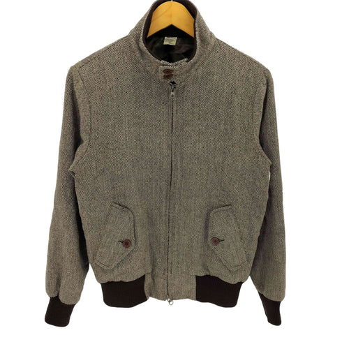 テンプテーション Temptation ツイード ダブルジップ ハリントン ジャケット メンズ