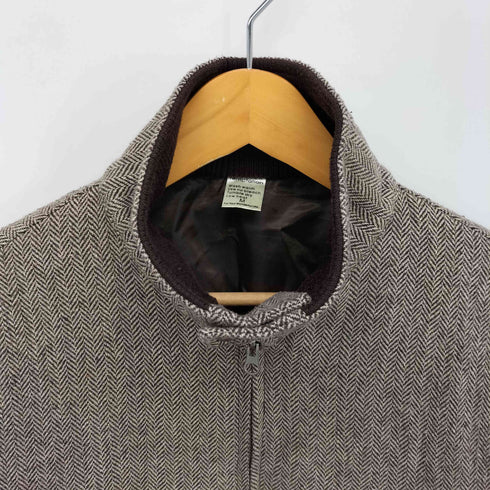 テンプテーション Temptation ツイード ダブルジップ ハリントン ジャケット メンズ