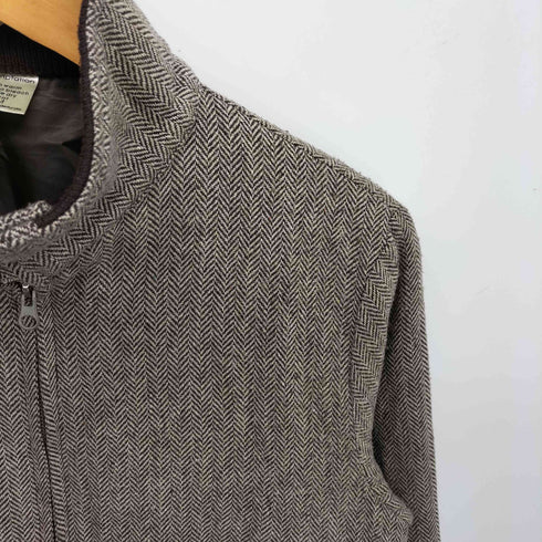 テンプテーション Temptation ツイード ダブルジップ ハリントン ジャケット メンズ