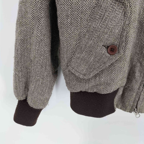 テンプテーション Temptation ツイード ダブルジップ ハリントン ジャケット メンズ