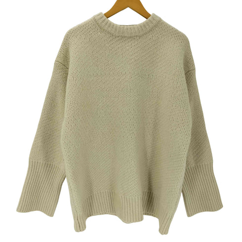 ウィルフリー willfully new jacquard big silhouette knit レディース FREE