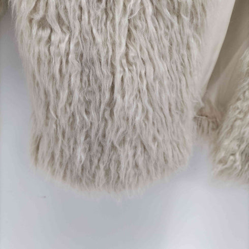 ロペマドモアゼル ROPE mademoiselle ウール混フェイクファーコート レディース 36