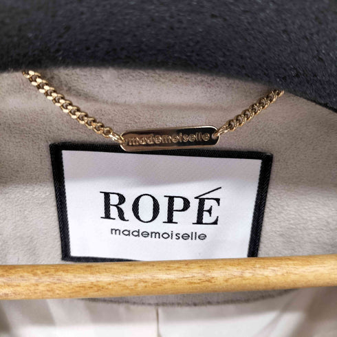 ロペマドモアゼル ROPE mademoiselle ウール混フェイクファーコート レディース 36