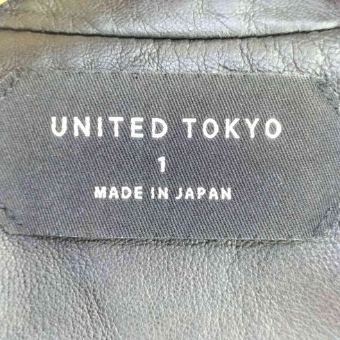 ユナイテッドトウキョウ UNITED TOKYO ラムレザーダブルライダースジャケット レディース 1