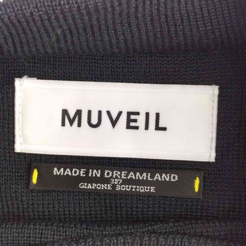 ミュベール MUVEIL ムービーキャラクター アップリケ刺繍ニット レディース 38