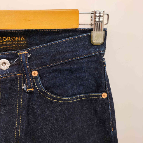 ザコロナユーティリティ THE CORONA UTILITY 5POCKET ジップフライ セルビッチ デニム パンツ メンズ XS