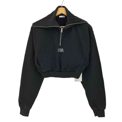 ジェイダ GYDA BIG COLLARハーフZIPショートスウェットトップス レディース FREE