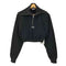 ジェイダ GYDA BIG COLLARハーフZIPショートスウェットトップス レディース FREE