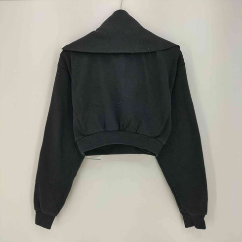 ジェイダ GYDA BIG COLLARハーフZIPショートスウェットトップス レディース FREE
