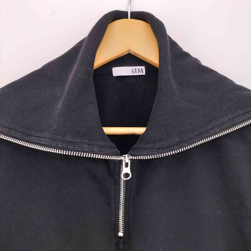 ジェイダ GYDA BIG COLLARハーフZIPショートスウェットトップス レディース FREE