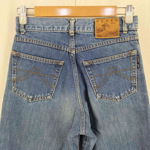ケンゾージーンズ KENZO JEANS 北斎タグ デニムパンツ レディース 70cm