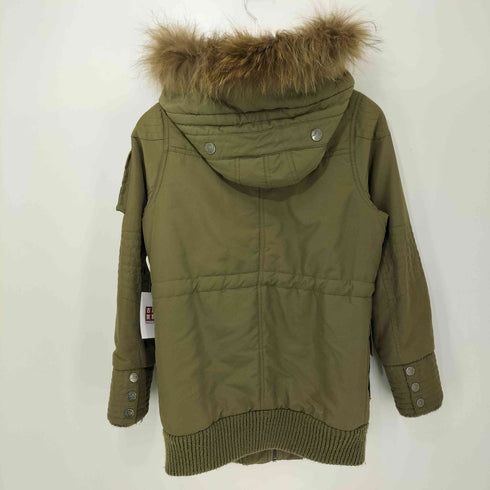 セシルマクビー CECIL McBEE ラクーンファー 裏地ボア モッズコート Y2K レディース JPN:M