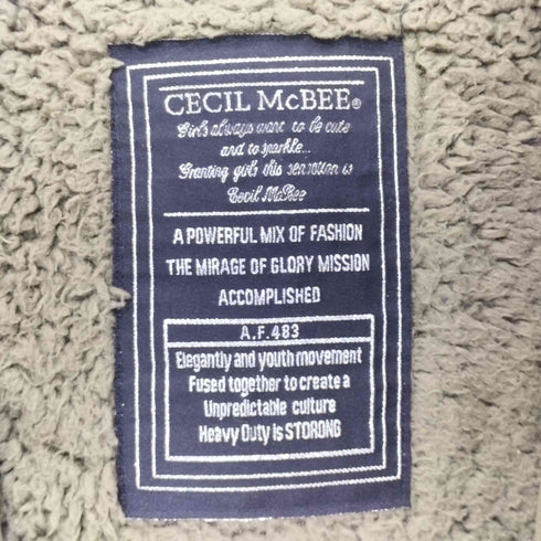 セシルマクビー CECIL McBEE ラクーンファー 裏地ボア モッズコート Y2K レディース JPN:M
