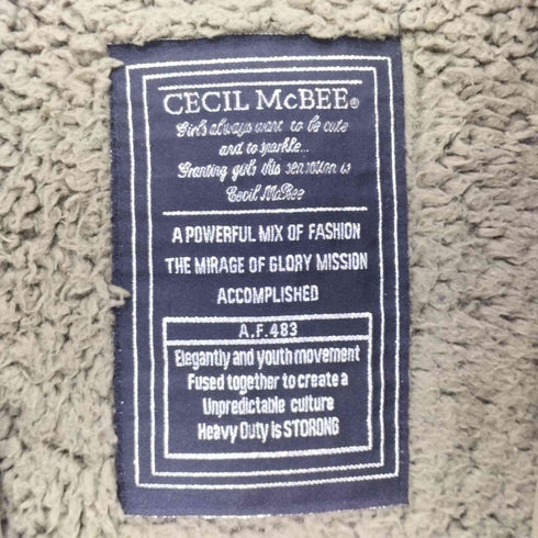セシルマクビー CECIL McBEE ラクーンファー 裏地ボア モッズコート Y2K レディース JPN:M