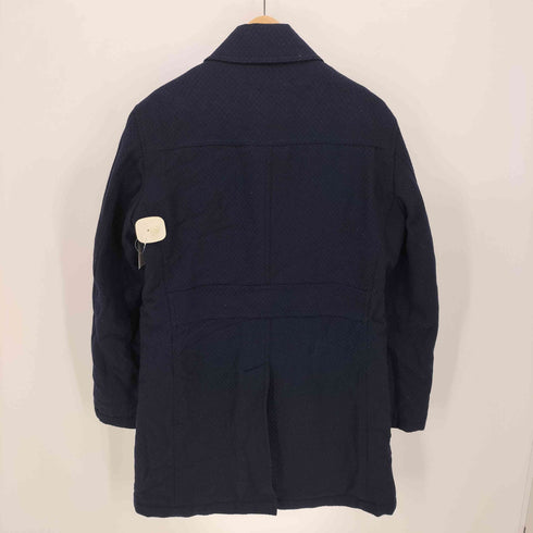 レノマ renoma PARIS 裏地キルティング ツイード ステンカラー コート メンズ