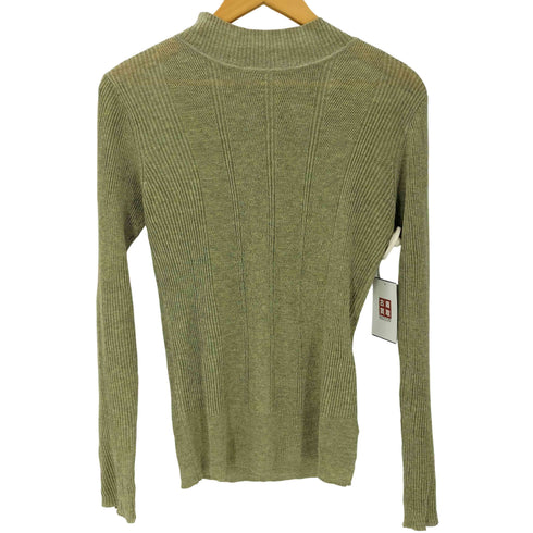 ウィルフリー willfully new arm botton sheer rib knit レディース FREE