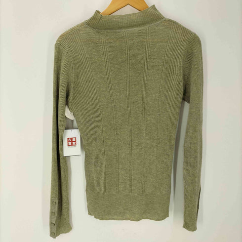 ウィルフリー willfully new arm botton sheer rib knit レディース FREE