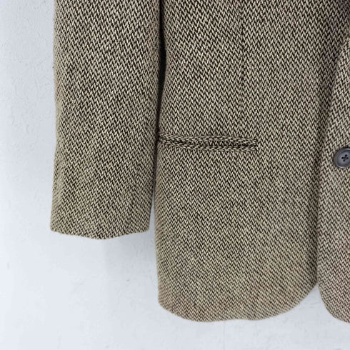 ラルフローレン RALPH LAUREN 90s 2Bヘリンボーンテーラードジャケット レディース