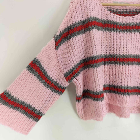 ココディール COCO DEAL ボーダー インター シャハンド ニット セーター レディース JPN:2