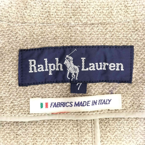 ラルフローレン RALPH LAUREN 90s イタリア製生地 3Bヘリンボーンジャケット レディース 7