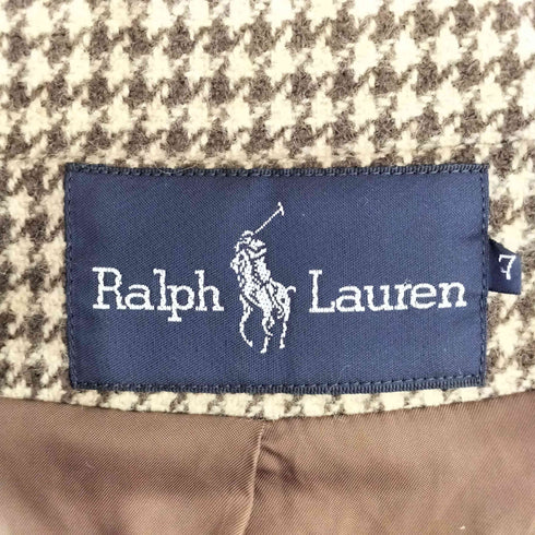ラルフローレン RALPH LAUREN 千鳥格子柄 2Bテーラードジャケット レディース 7