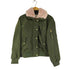 ギャップ Gap フェイクファーボンバージャケット レディース import:M