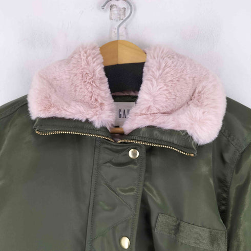 ギャップ Gap フェイクファーボンバージャケット レディース import:M
