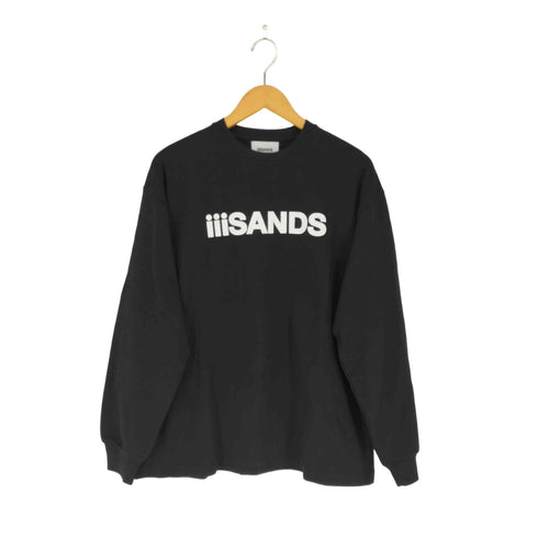iiiSANDS フロントプリント ロングスリーブクルーネックカットソー メンズ 1