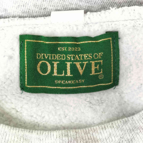 DIVIDED STATES OF OLIVE 14oz プリントスウェットプルオーバー メンズ JPN:M
