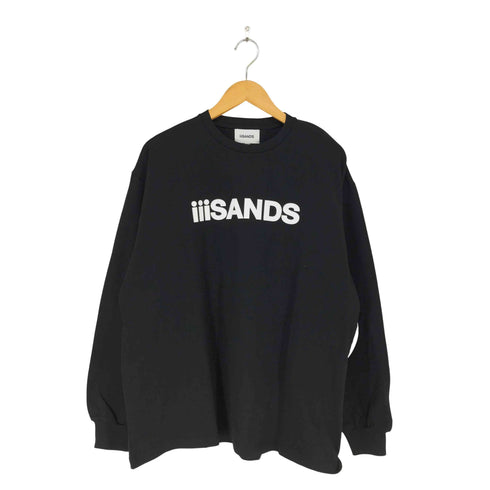 iiiSANDS フロントプリント ロングスリーブクルーネックカットソー メンズ 2