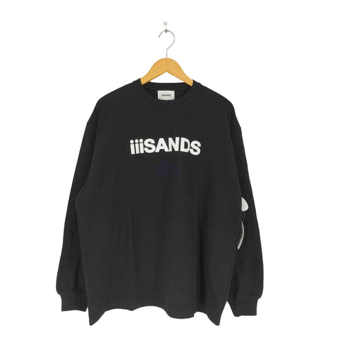 iiiSANDS フロントプリント ロングスリーブクルーネックカットソー メンズ 2