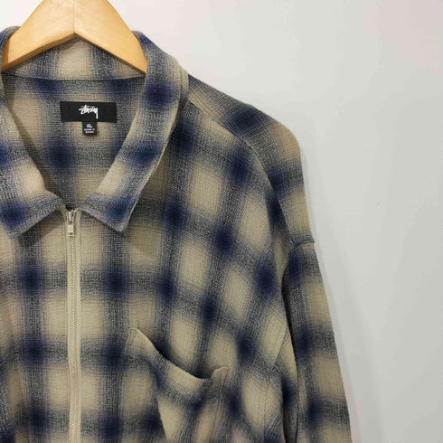 ステューシー Stussy 24SS Twisted Yarn Plaid Zip オンブレ チェック メンズ import:XL