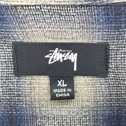 ステューシー Stussy 24SS Twisted Yarn Plaid Zip オンブレ チェック メンズ import:XL