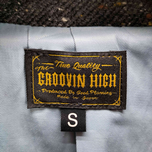 THE GROOVIN HIGH 1950's style WOOL CAR COAT ウール ネップ カーコート ジャケット TALON ジップ メンズ JPN:S