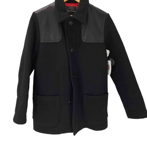 ドライボーンズ Dry Bones カウハイド レザー ウール ナイロン ドンキー ジャケット メンズ import:S