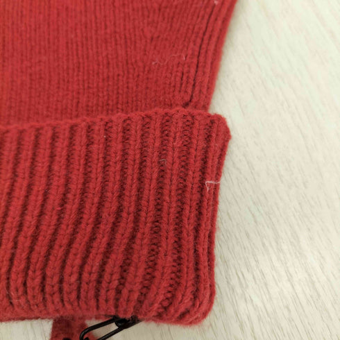 NOYN ストラップ付 オープンフィンガー ニットグローブ レディース