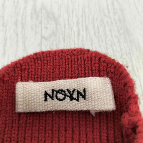 NOYN ストラップ付 オープンフィンガー ニットグローブ レディース