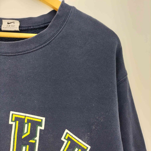 ナイキ NIKE 90-00s 白タグ アーチロゴ クルーネック スウェット メンズ import:L