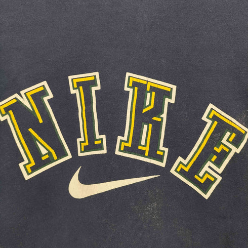 ナイキ NIKE 90-00s 白タグ アーチロゴ クルーネック スウェット メンズ import:L