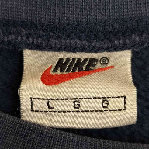 ナイキ NIKE 90-00s 白タグ アーチロゴ クルーネック スウェット メンズ import:L