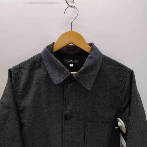 WEARMASTERS ブラック シャンブレー アトリエ ワーク コート エンジニア コート メンズ 36