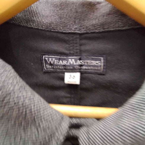 WEARMASTERS ブラック シャンブレー アトリエ ワーク コート エンジニア コート メンズ 36