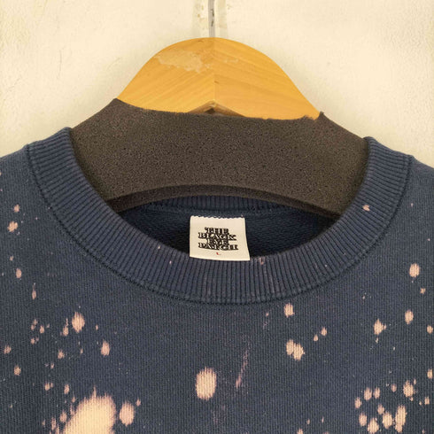 ザブラックアイパッチ THE BLACK EYE PATCH SMALL OG ACID SPLATTERED CREW SWEAT メンズ JPN:L