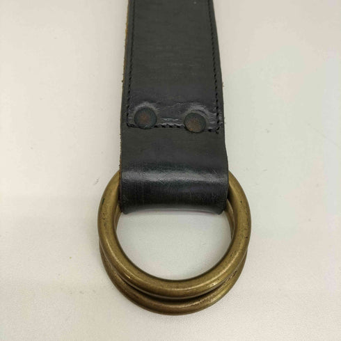 ダブルアールエルラルフローレン RRL RALPH LAUREN イタリア製 LEATHER DOUBLE-O-RING BELT レザー ダブル リング バックル ベルト メンズ 30